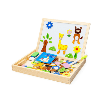 Baan Toys Toys Baan Toys Multi-Functional Magnetic Puzzle Boards (Animal Magnetic Puzzle Board) (3 Years+)