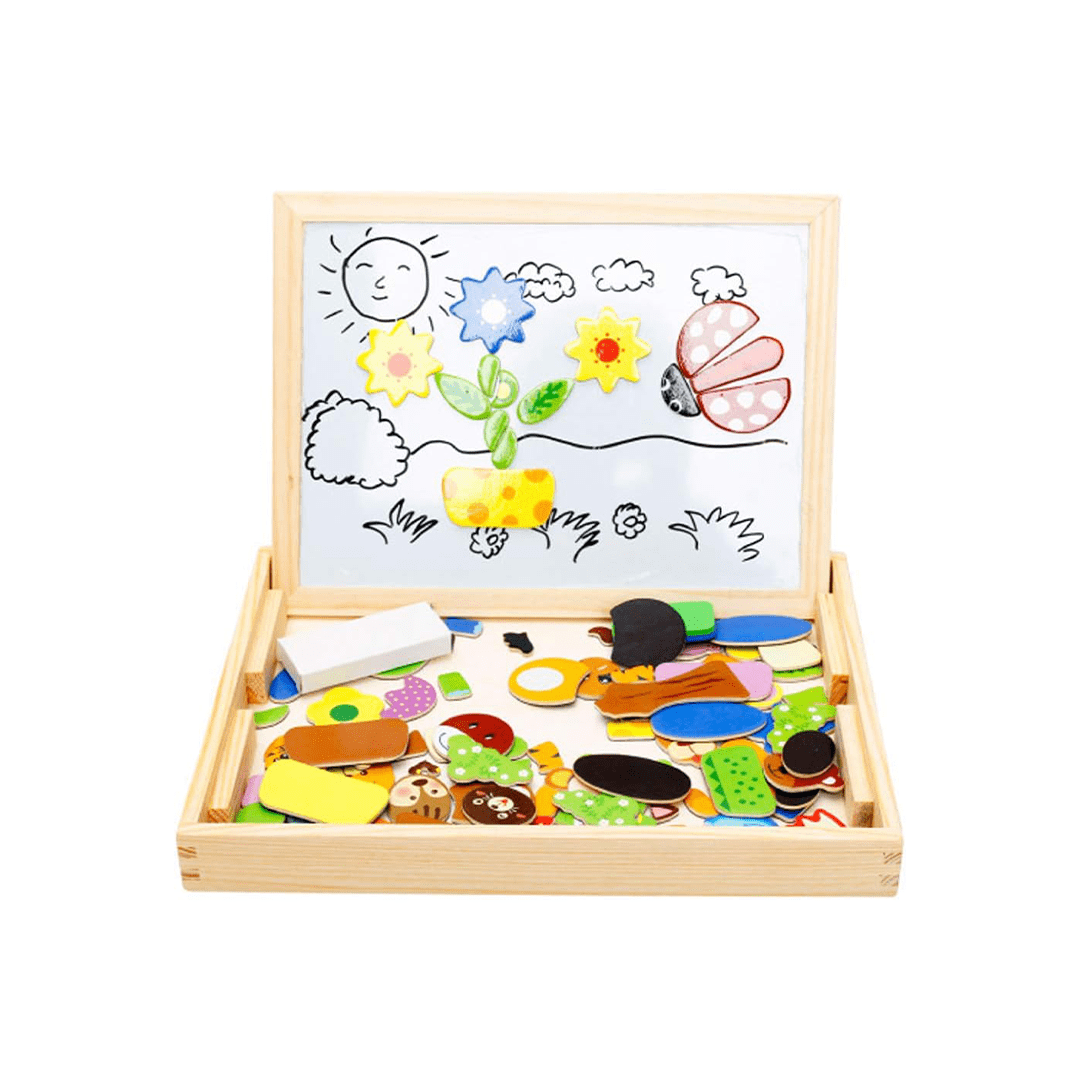 Baan Toys Toys Baan Toys Multi-Functional Magnetic Puzzle Boards (Animal Magnetic Puzzle Board) (3 Years+)