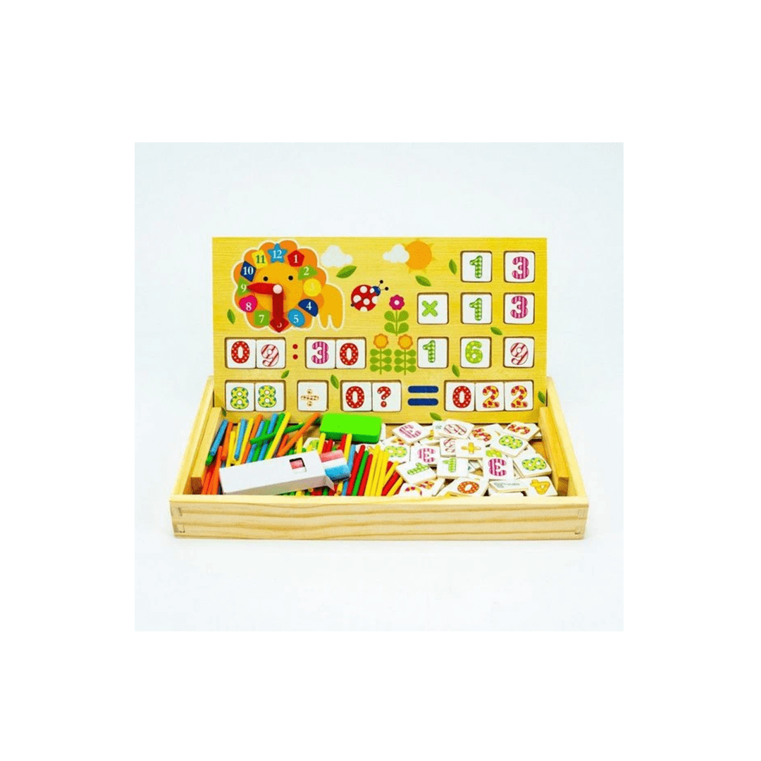 Extrokids Toys Extrokids Wooden Multi Functional Digital Computing Learning Box (3 Years+)