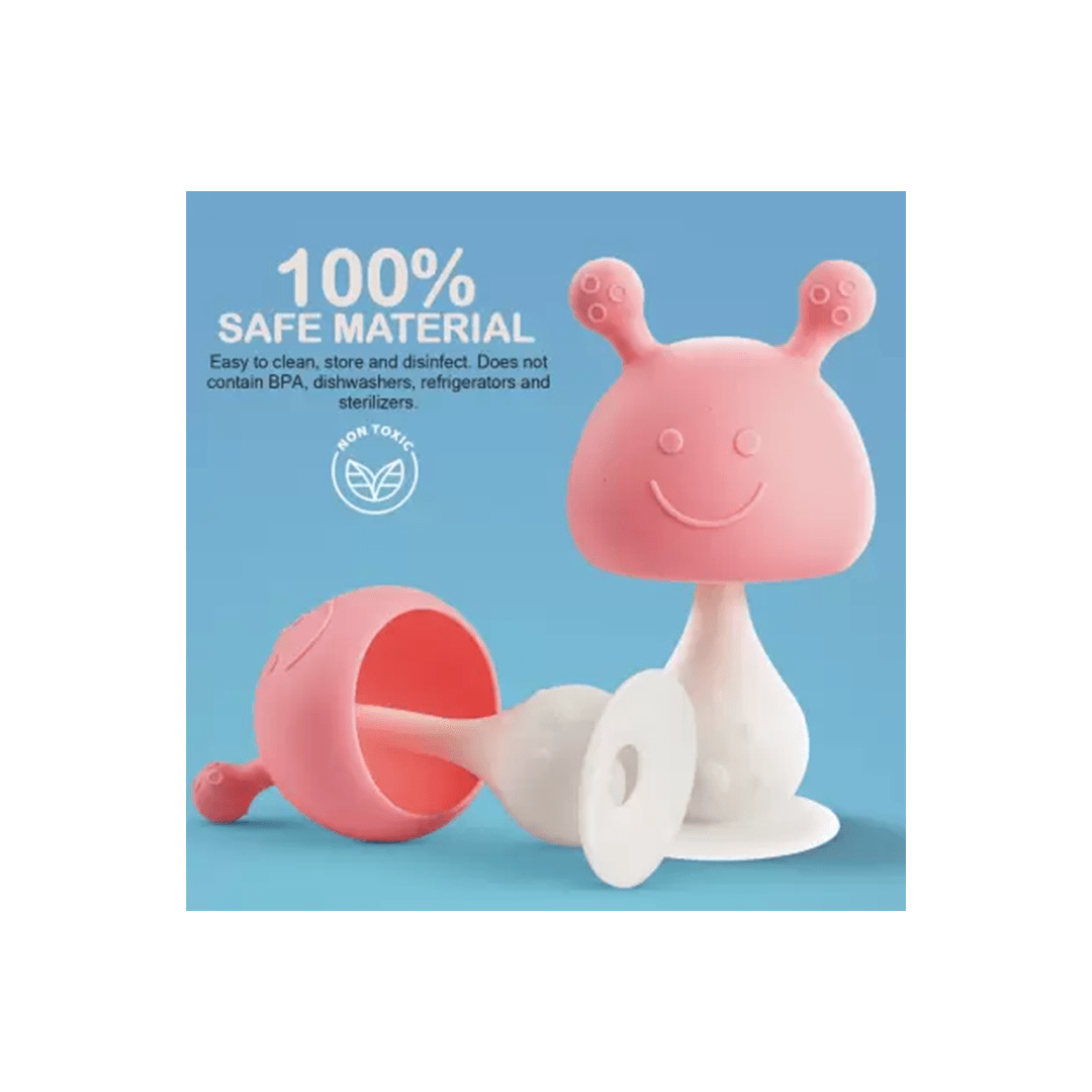 Baan Toys Toys Baan Toys Mushroom Silicone Teether for Baby Teether (3 months+)
