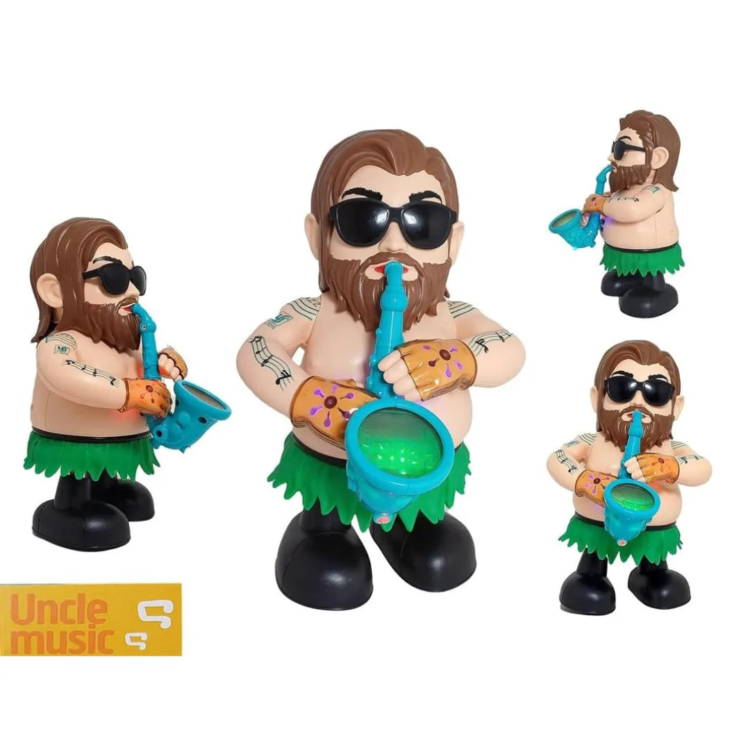 Musical Dancing Uncle Toy with flashing lights and automatic dance action