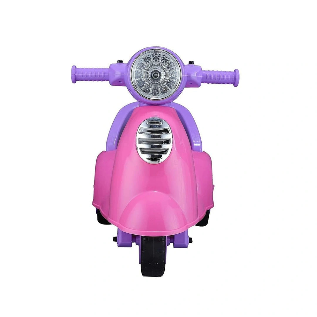Musical Vespa ride-on scooter toddlers lights storage