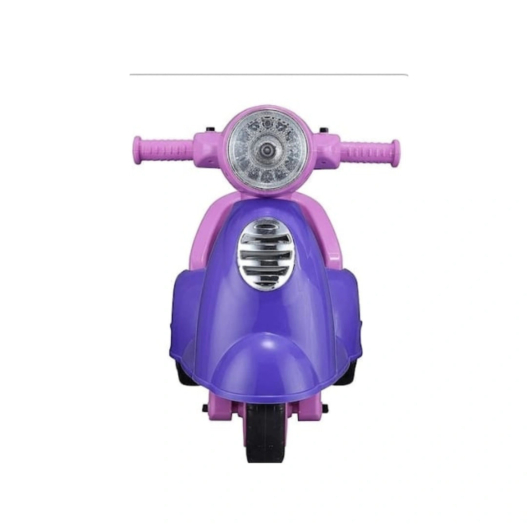 Musical Vespa ride-on scooter toddlers lights storage