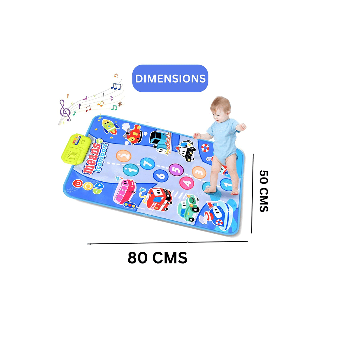 Baan Toys Toys Baan Toys Baby Musical Mat Floor Piano Traffic Blanket Touch Playmat For Kids (12 Months+)