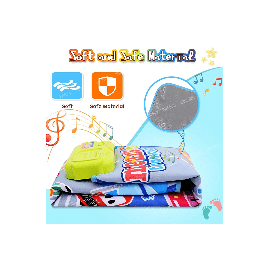 Baan Toys Toys Baan Toys Baby Musical Mat Floor Piano Traffic Blanket Touch Playmat For Kids (12 Months+)