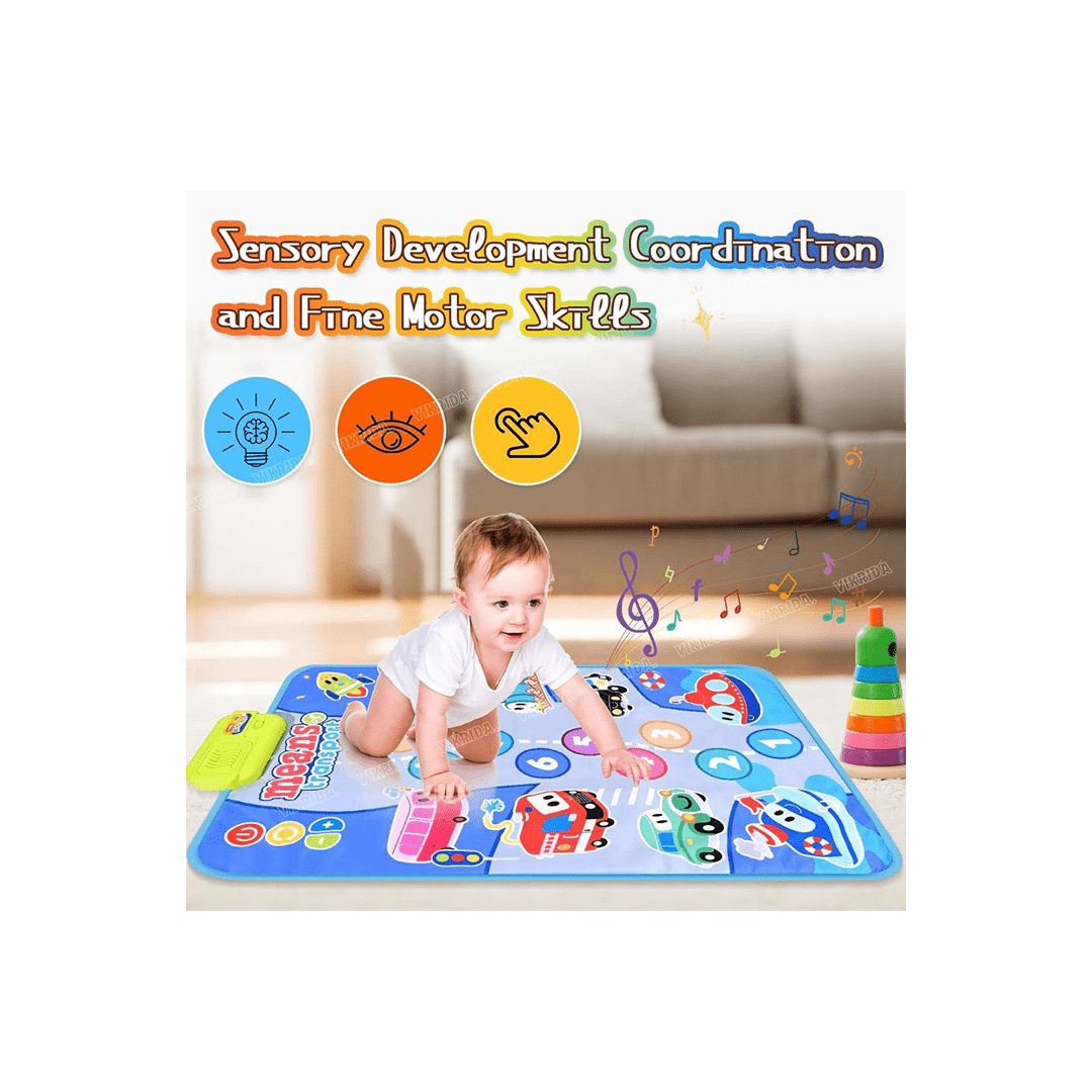 Baan Toys Toys Baan Toys Baby Musical Mat Floor Piano Traffic Blanket Touch Playmat For Kids (12 Months+)