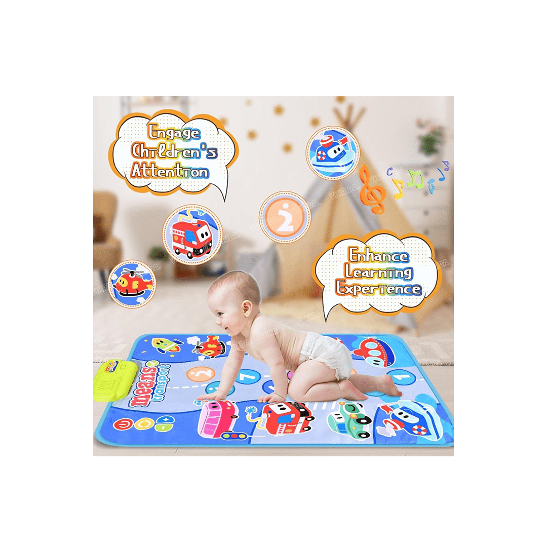 Baan Toys Toys Baan Toys Baby Musical Mat Floor Piano Traffic Blanket Touch Playmat For Kids (12 Months+)