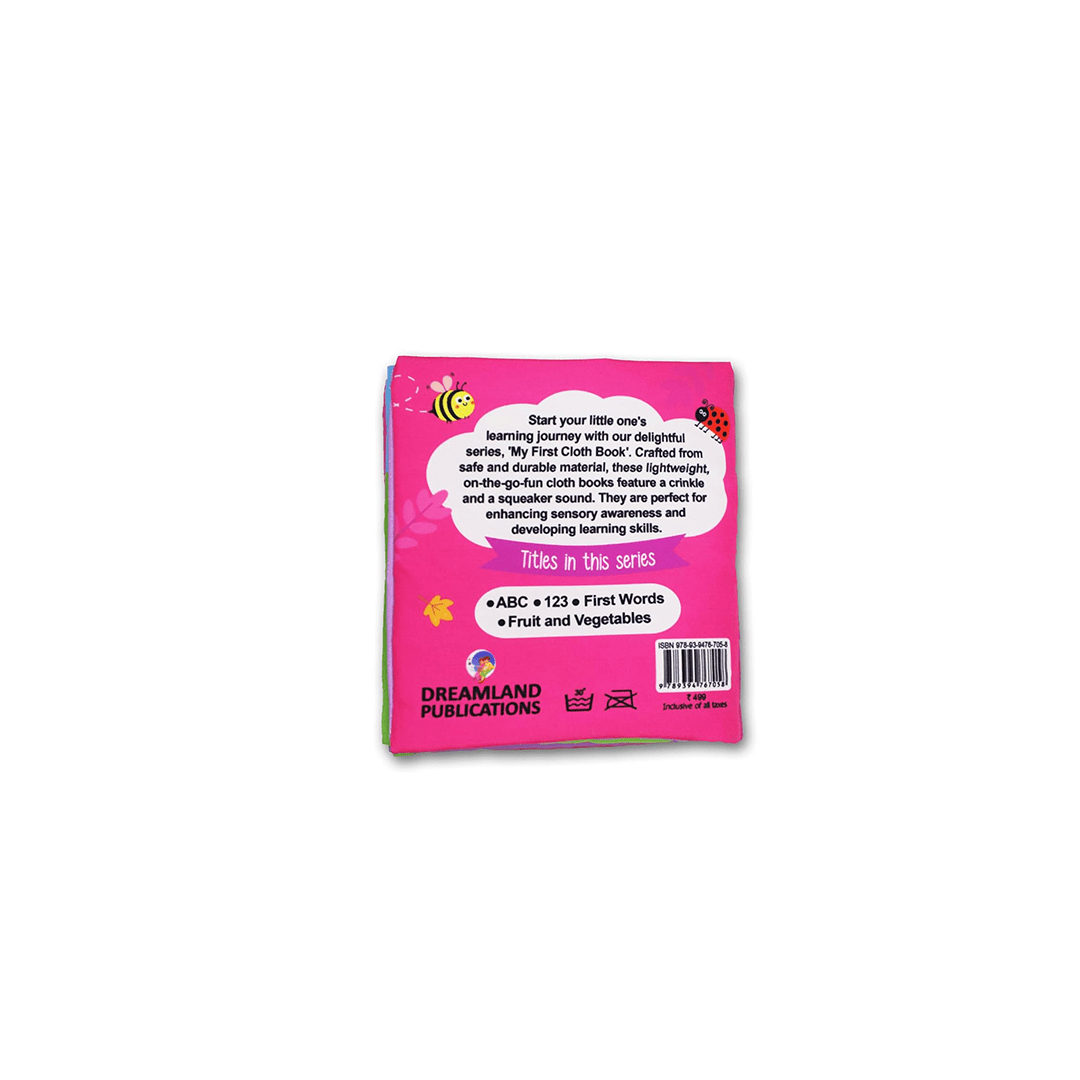 Dreamland Publications Books Dreamland My First Cloth Book 123 with Squeaker and Crinkle Paper Cloth Books (3 Months+)