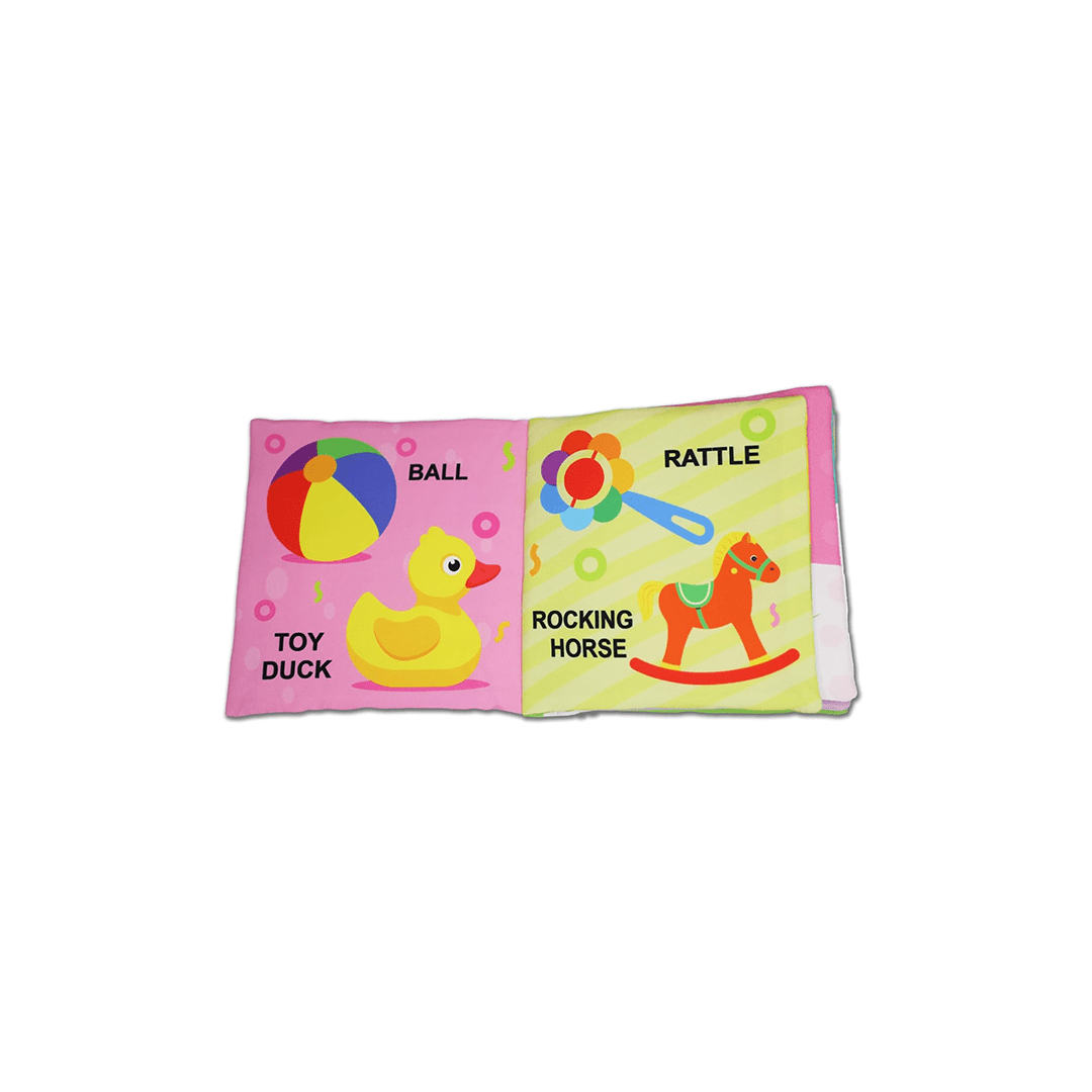 Dreamland Publications Books Dreamland My First Cloth Book First Words with Squeaker and Crinkle Paper Cloth Book (3 Months+)