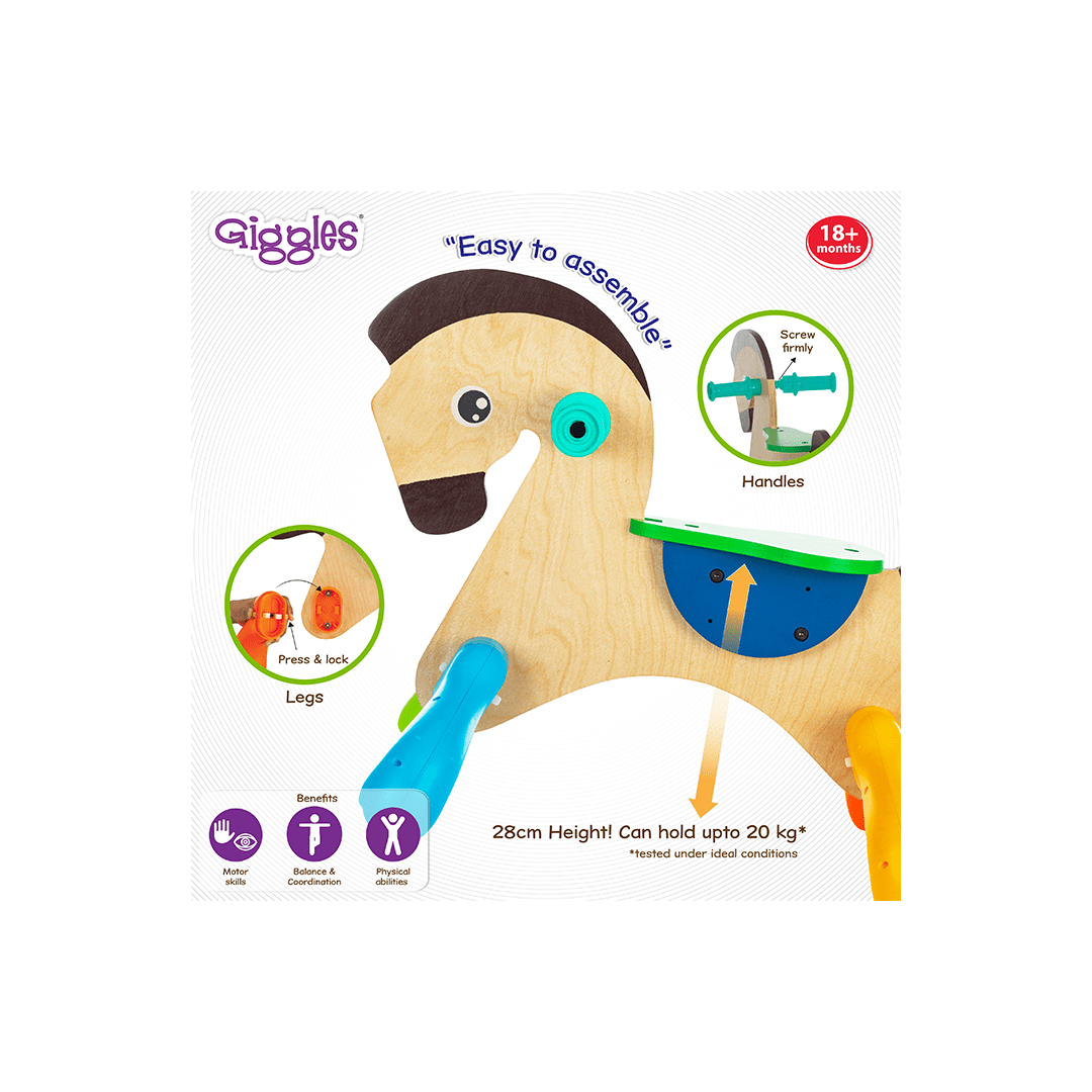 Funskool Toys Funskool Giggles - My First Pony, Ride On Toy (18 Months+)