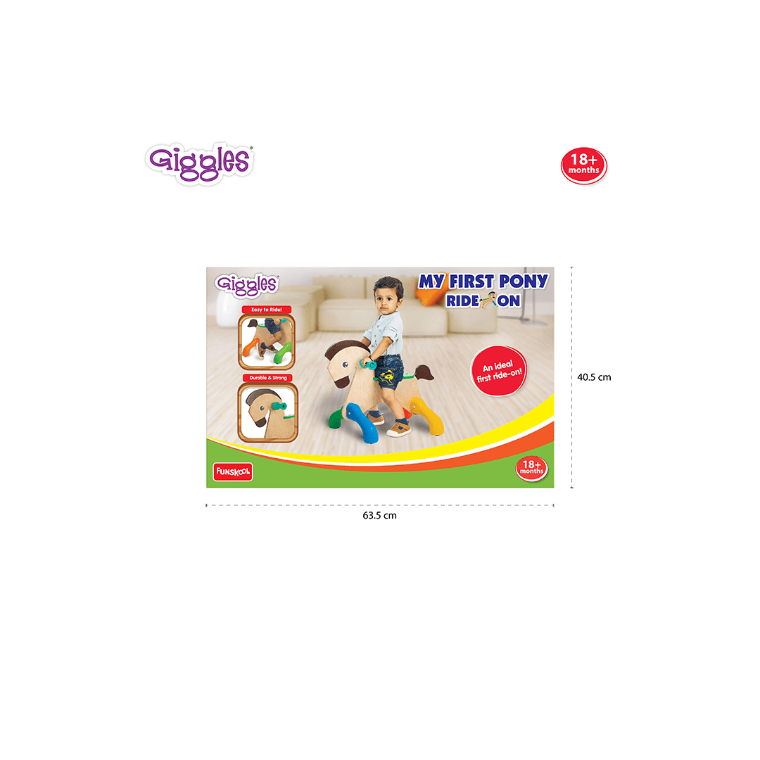 Funskool Toys Funskool Giggles - My First Pony, Ride On Toy (18 Months+)