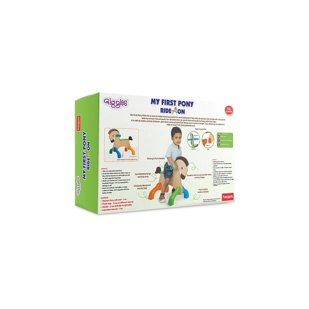 Funskool Toys Funskool Giggles - My First Pony, Ride On Toy (18 Months+)