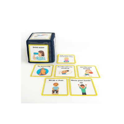 My House Teacher Toys My House Teacher Toddler Action Cards with a Huge Dice