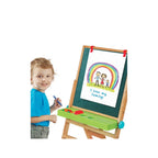 My First Easel,4in1 Double Sided Wooden Magnetic Board with Alphabets & Numbers,Learning,Fun & Engaging Activity Set for Kids (3 Year+)