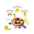 My First Pizza,Role Play Toy,Food Set with 15 Toppings,Pretend Play,Toy for Kids and Toddlers (3 Years+)
