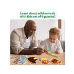 6 Educational Beginner Jigsaw Puzzles with 21 Pieces