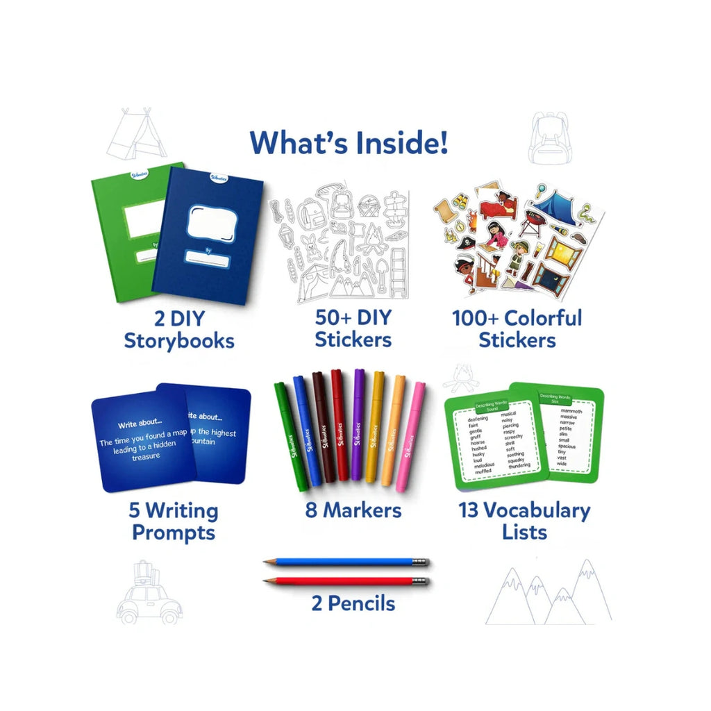 My Storybook Art Kit ,All My Adventures ,DIY Writing & Craft Kit with Storybooks,Stickers & Markers ( 5+years)