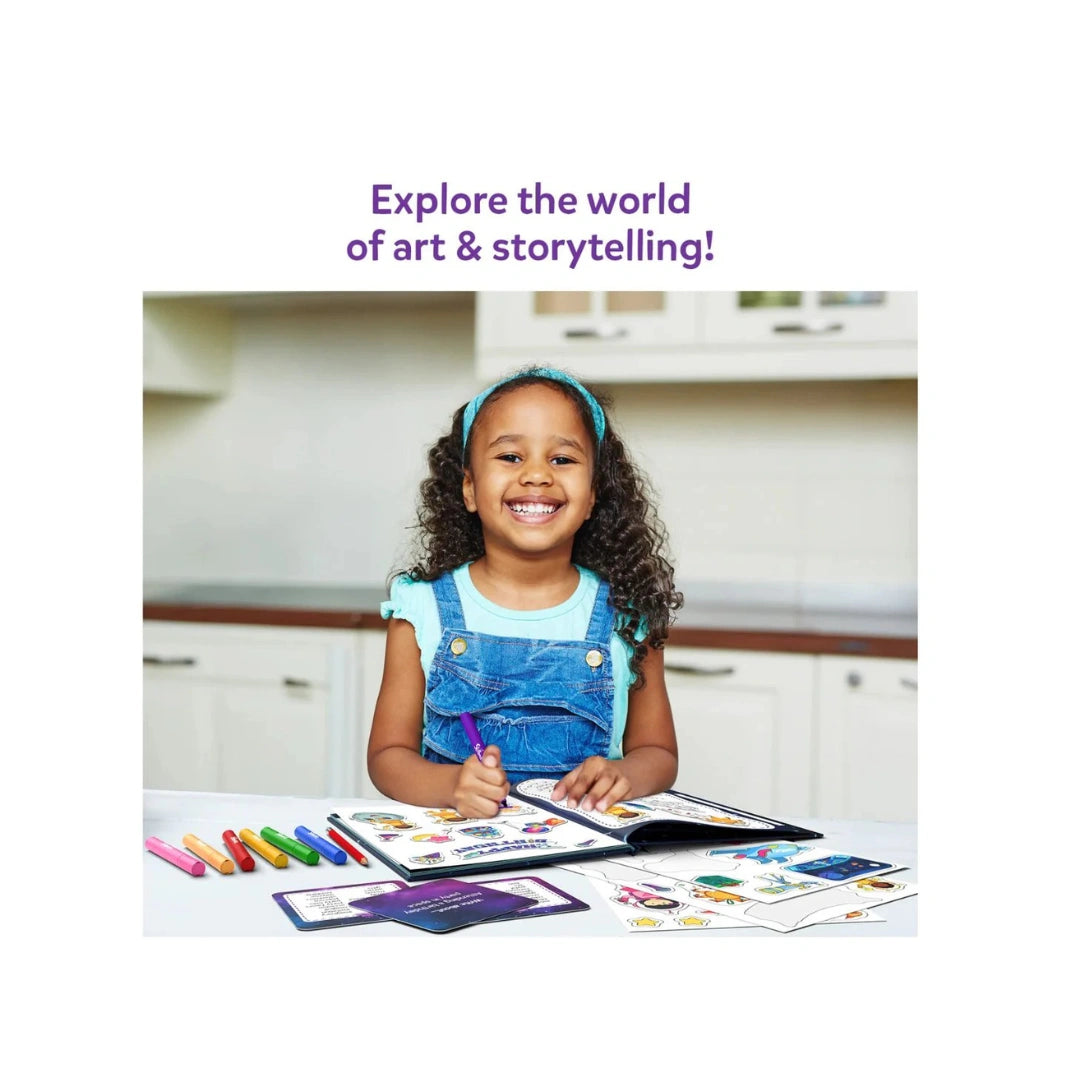 My Storybook Art Kit ,Space Explorers ,DIY Creative Writing & Craft Kit with Storybooks,Stickers & Markers ( 5+ years)