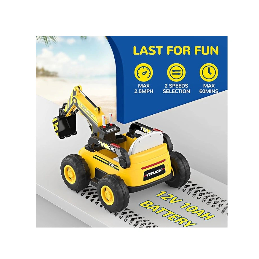 N9 Ride-On Excavator Truck,4WD Kids Ride-On Car 