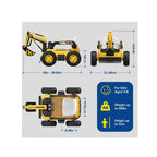 N9 Ride-On Excavator Truck,4WD Kids Ride-On Car 