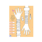 Nail art and hairstyle sticker book 