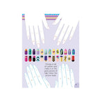 Nail art and hairstyle sticker book 