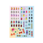 Nail art and hairstyle sticker book 