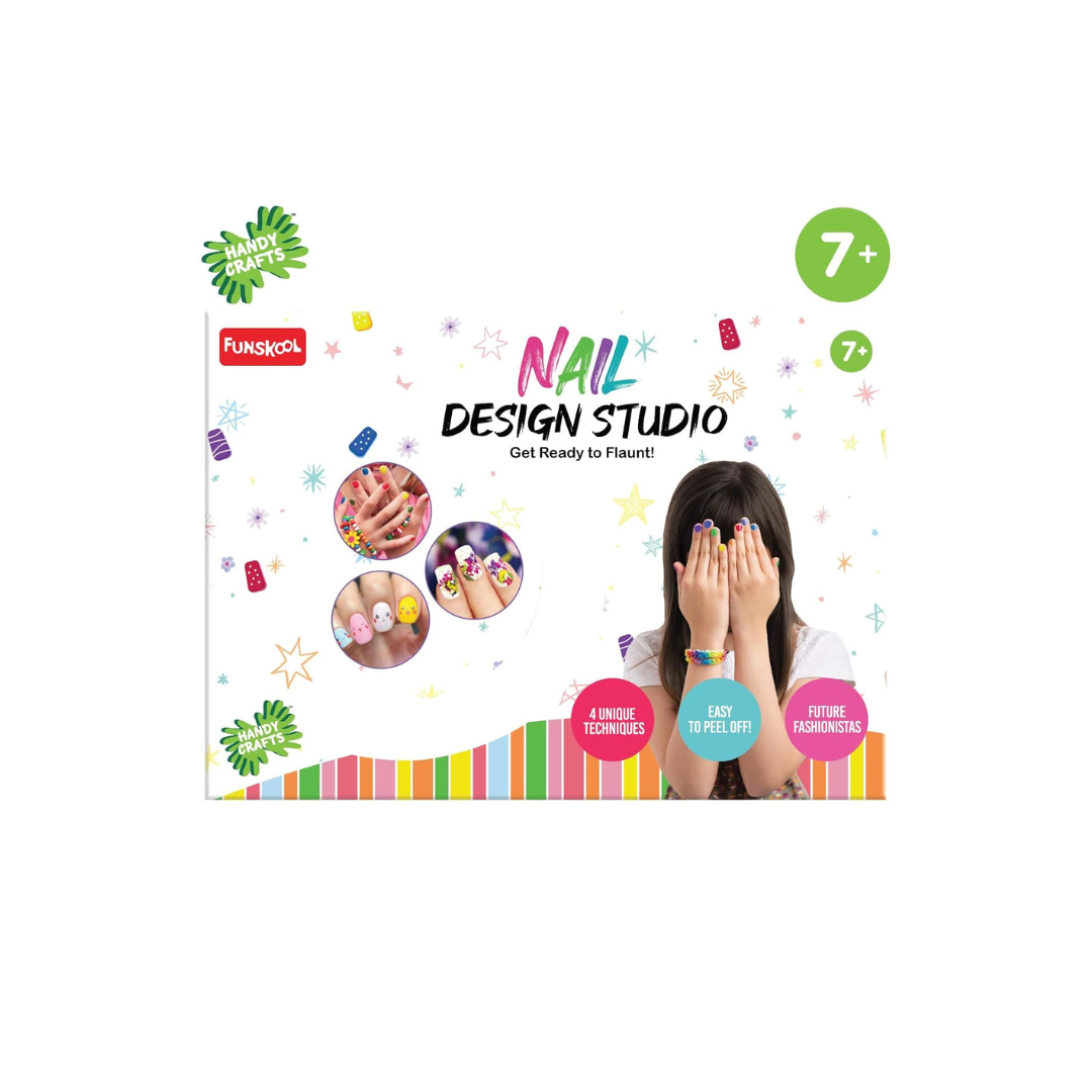 creative DIY nail art studio kit designed for kids