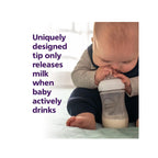 Natural response baby feeding bottle BPA-free