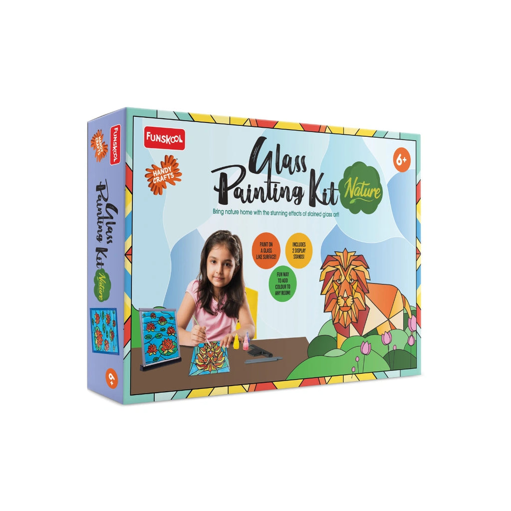 Nature glass art kit for kids