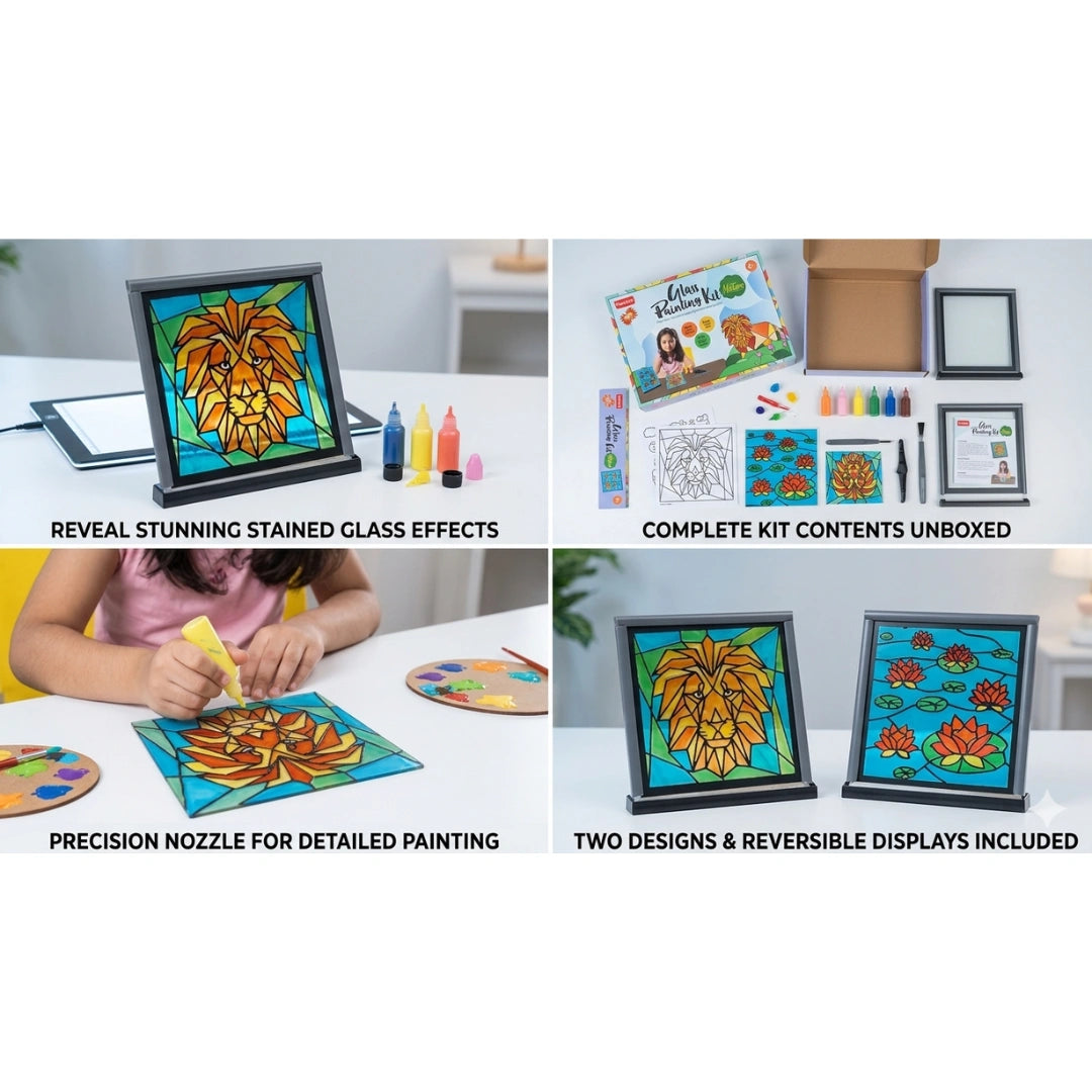 Nature glass art kit for kids
