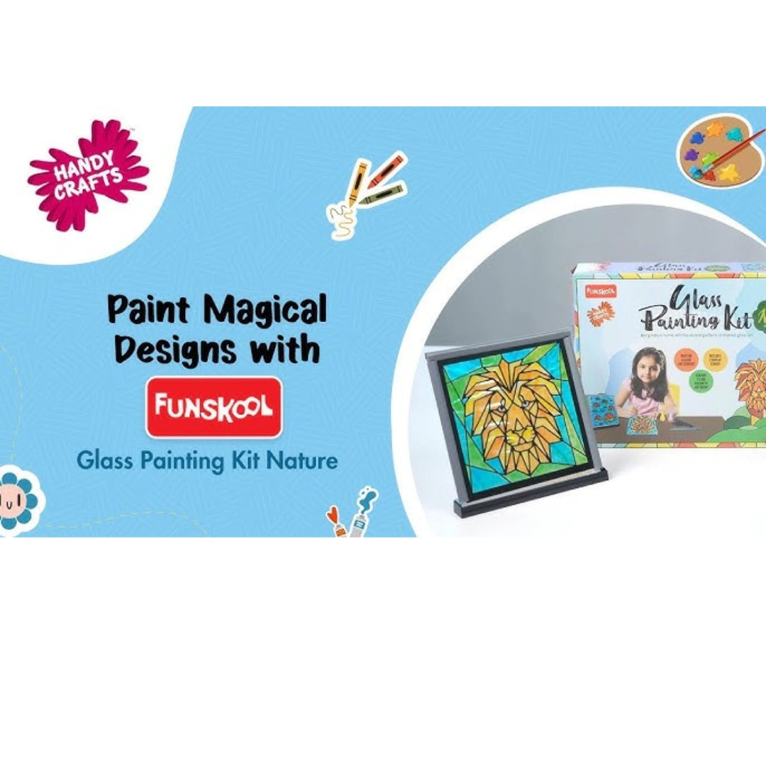 Nature glass art kit for kids