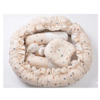 Round baby nest bed with bolster ring