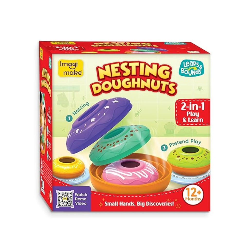Colorful nesting doughnut toy set 