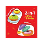 Colorful nesting doughnut toy set 