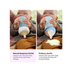 Blue baby feeding bottle BPA-free