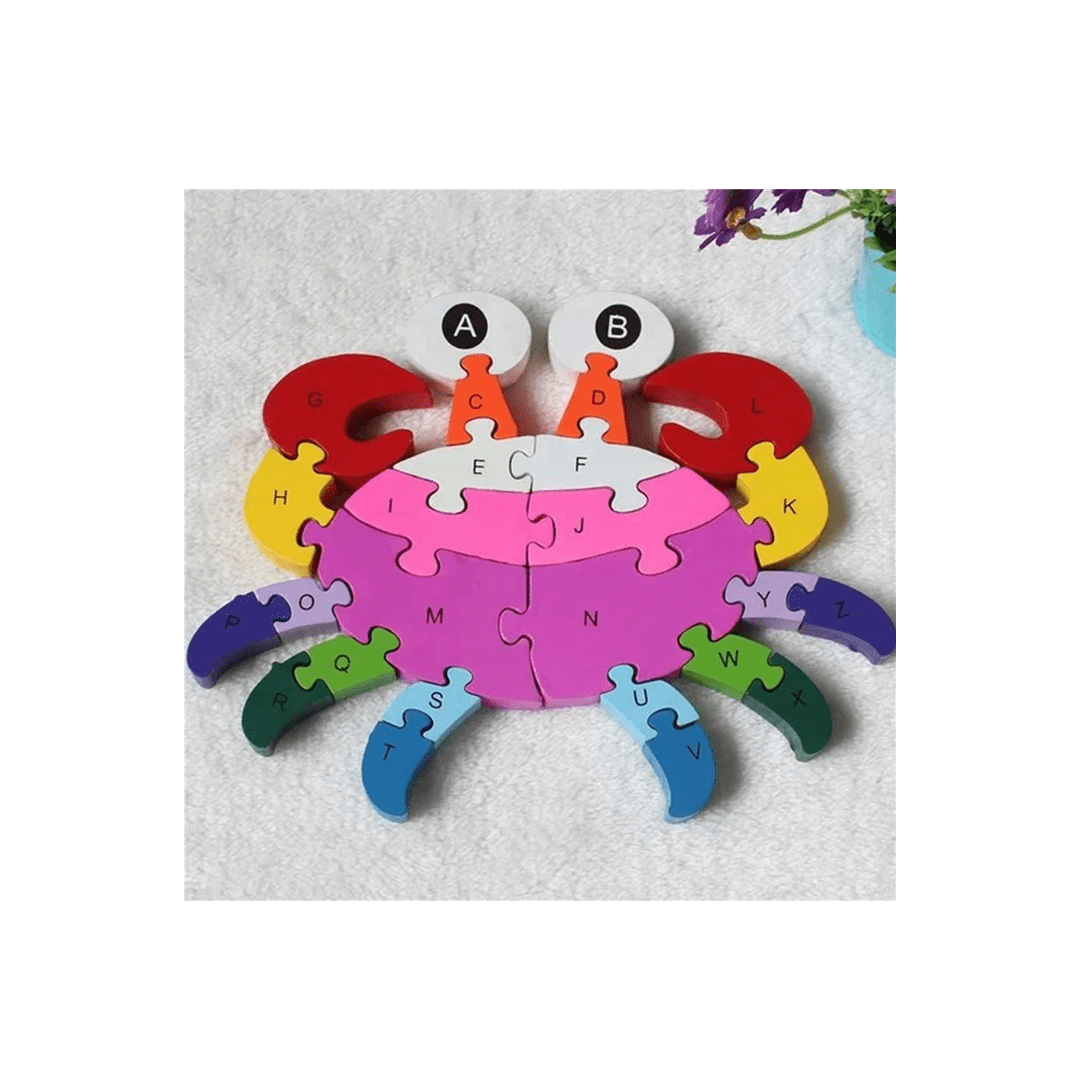 Extrokids Toys Extrokids Wooden Alphabet And Number Chucky Jigsaw Puzzle (3 Years+)