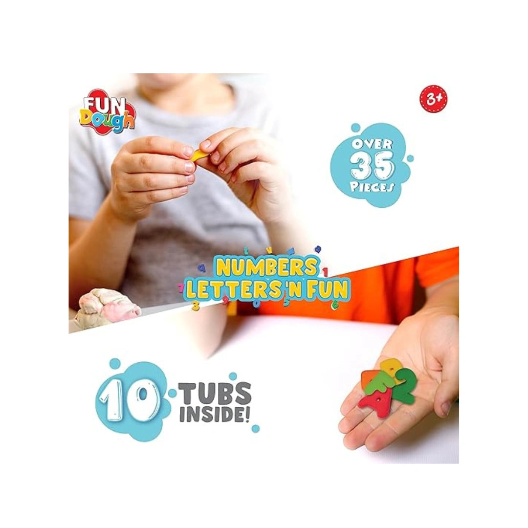 Numbers letters dough set