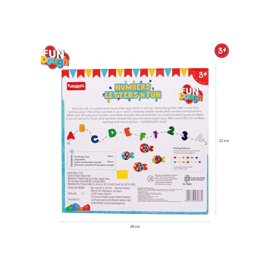 Numbers letters dough set