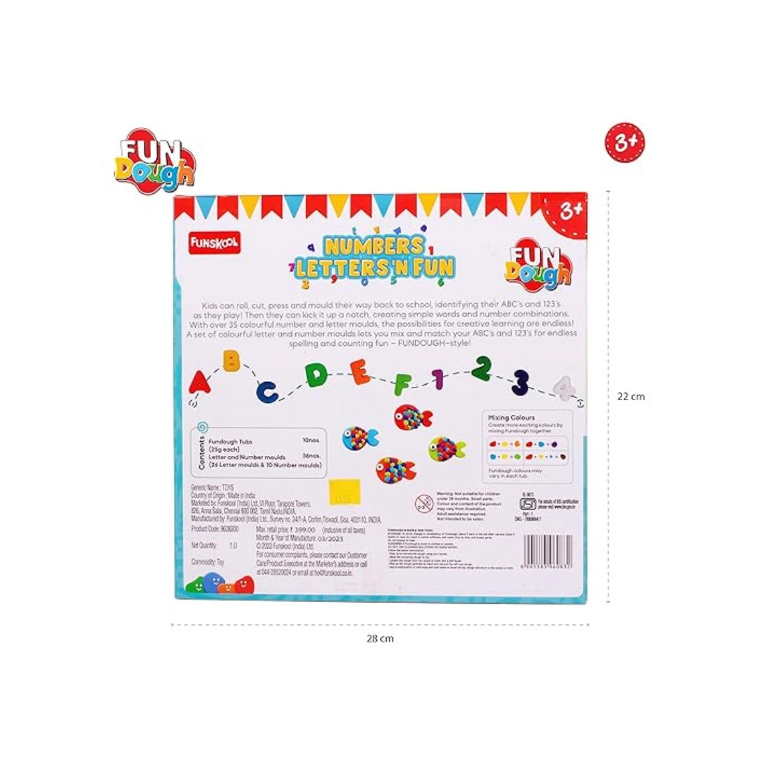 Numbers letters dough set