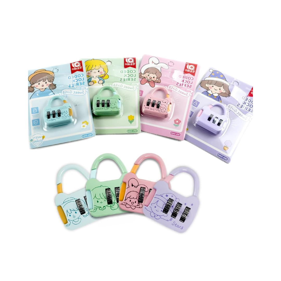 Numerical Lock - 3 Digit Combination Padlock For Kids
