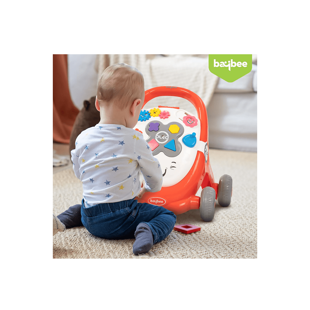 Baybee Toys Baybee Oleo Baby Walker for Kids, Baby Activity Walker With Music, LED Light, Rotating Gears & Easy Grip Push Handle (1-2 Years)