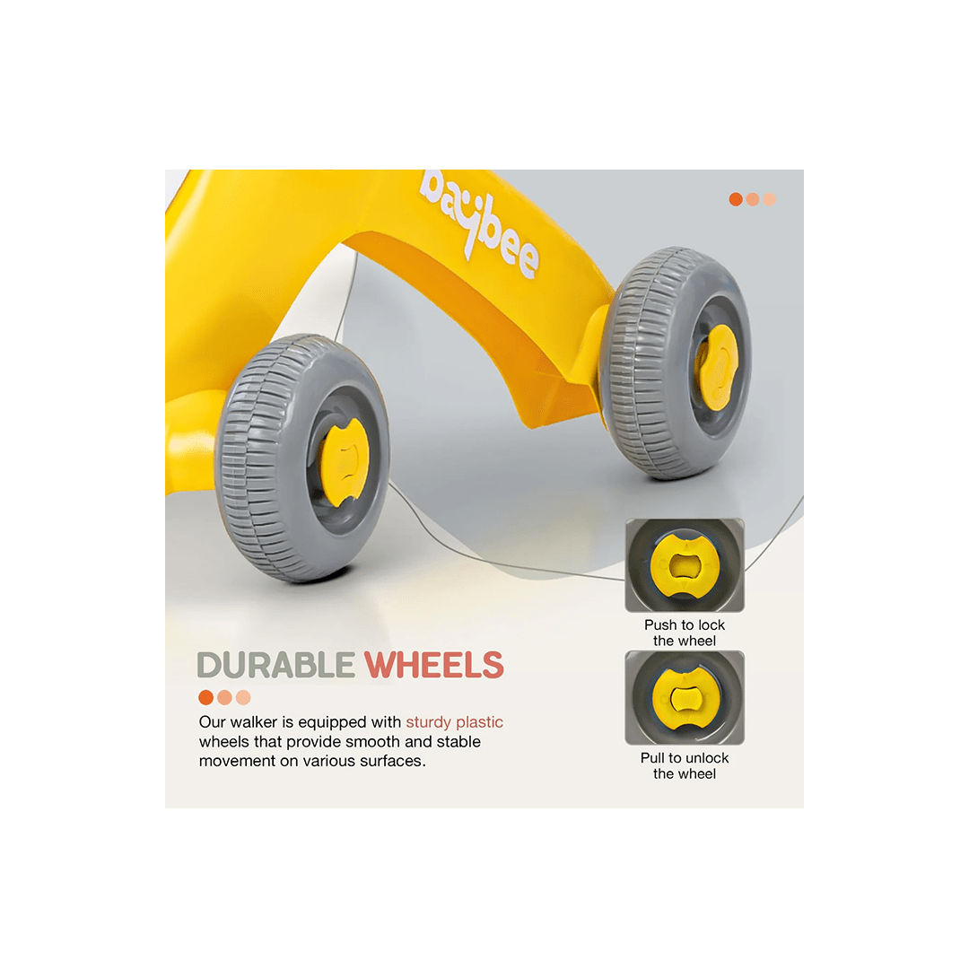 Baybee Toys Baybee Oleo Baby Walker for Kids, Baby Activity Walker With Music, LED Light, Rotating Gears & Easy Grip Push Handle (1-2 Years)