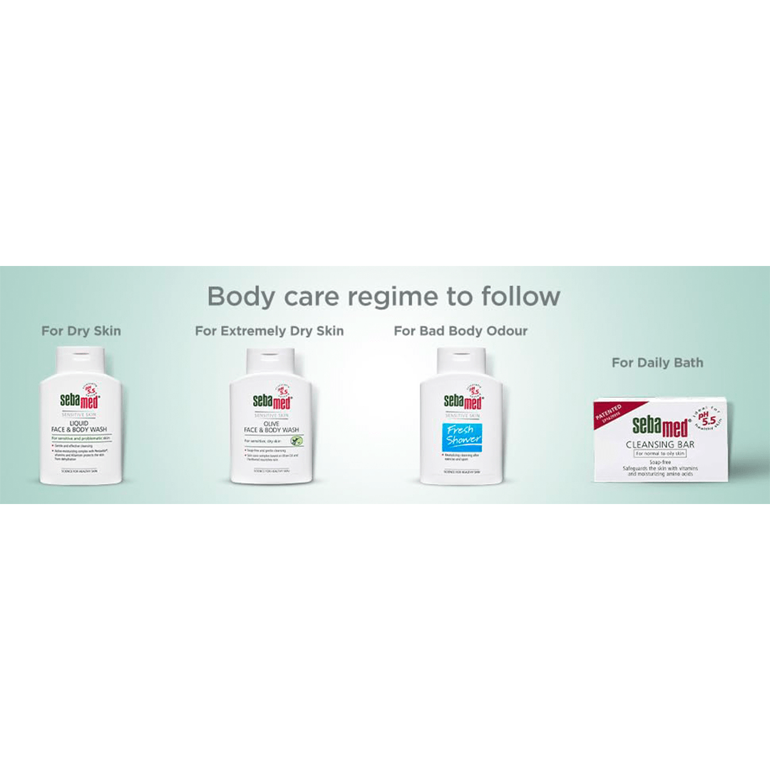 Sebamed Personal Care Sebamed Olive Face & Body Wash, Extra Mild For Sensitive, Dry Skin, Ph5.5 200ml