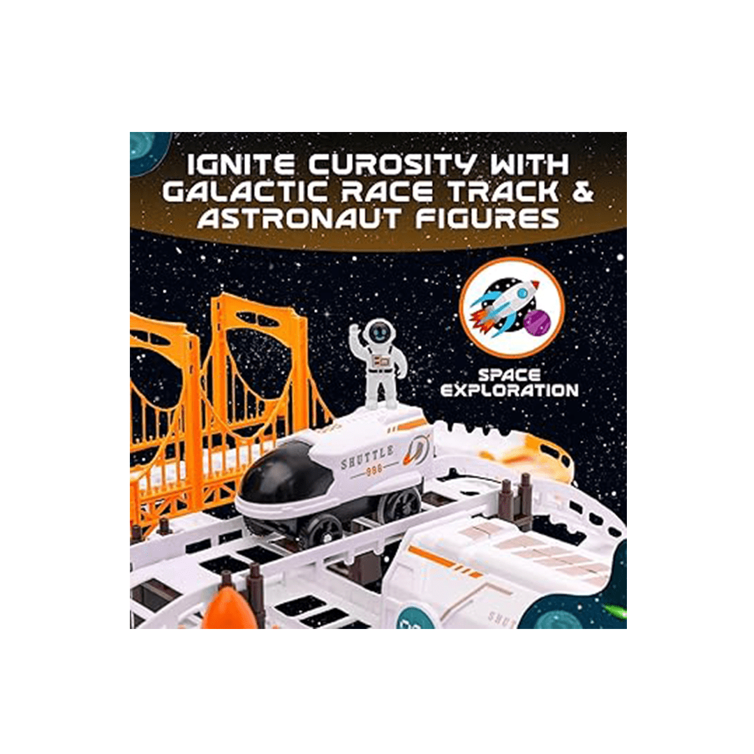 Baan Toys Toys Baan Toys Outer Space Race Track Ramp Toy for KIDS with SPACE CRAFT SHUTTLE CAR | INTERSTELLAR ADVENTURE OUTER SPACE TRACK TOY (3 Years+)