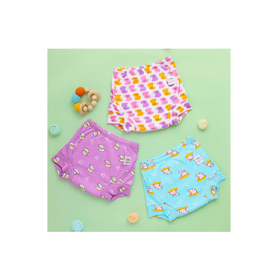 SuperBottoms Baby Care Bummy World / SIZE 0 (9M-12M) SuperBottom Padded underwear Starters Pack of 4