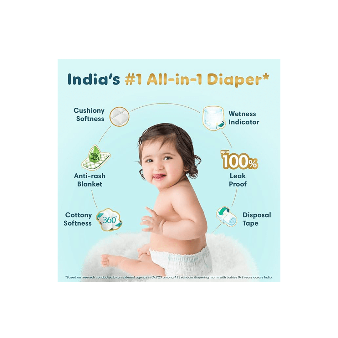 Pampers Baby Care Pampers Premium Care Diaper Pants with 360 Cottony Softness - L