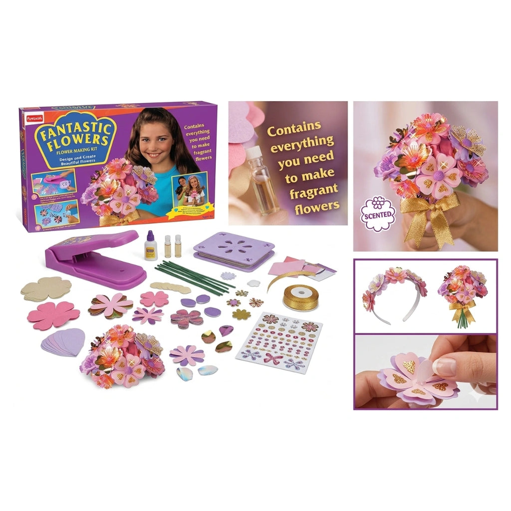 Paper flower craft kit for kids
