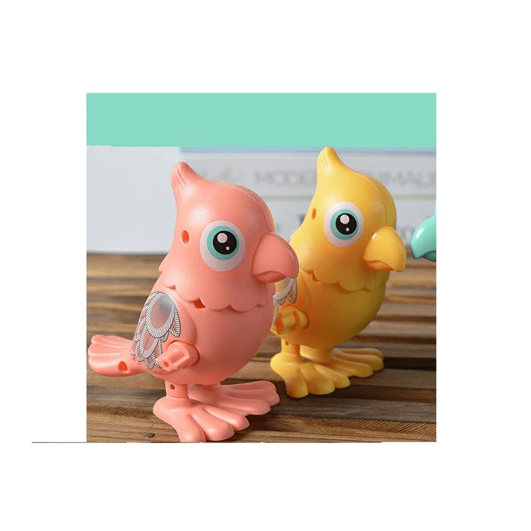 Baan Toys Toys Baan Toys Wind-up Parrot - Colorful Key Operated Jumping Wind up Interactive Walking Toys for Baby & Kids (6 Months+)