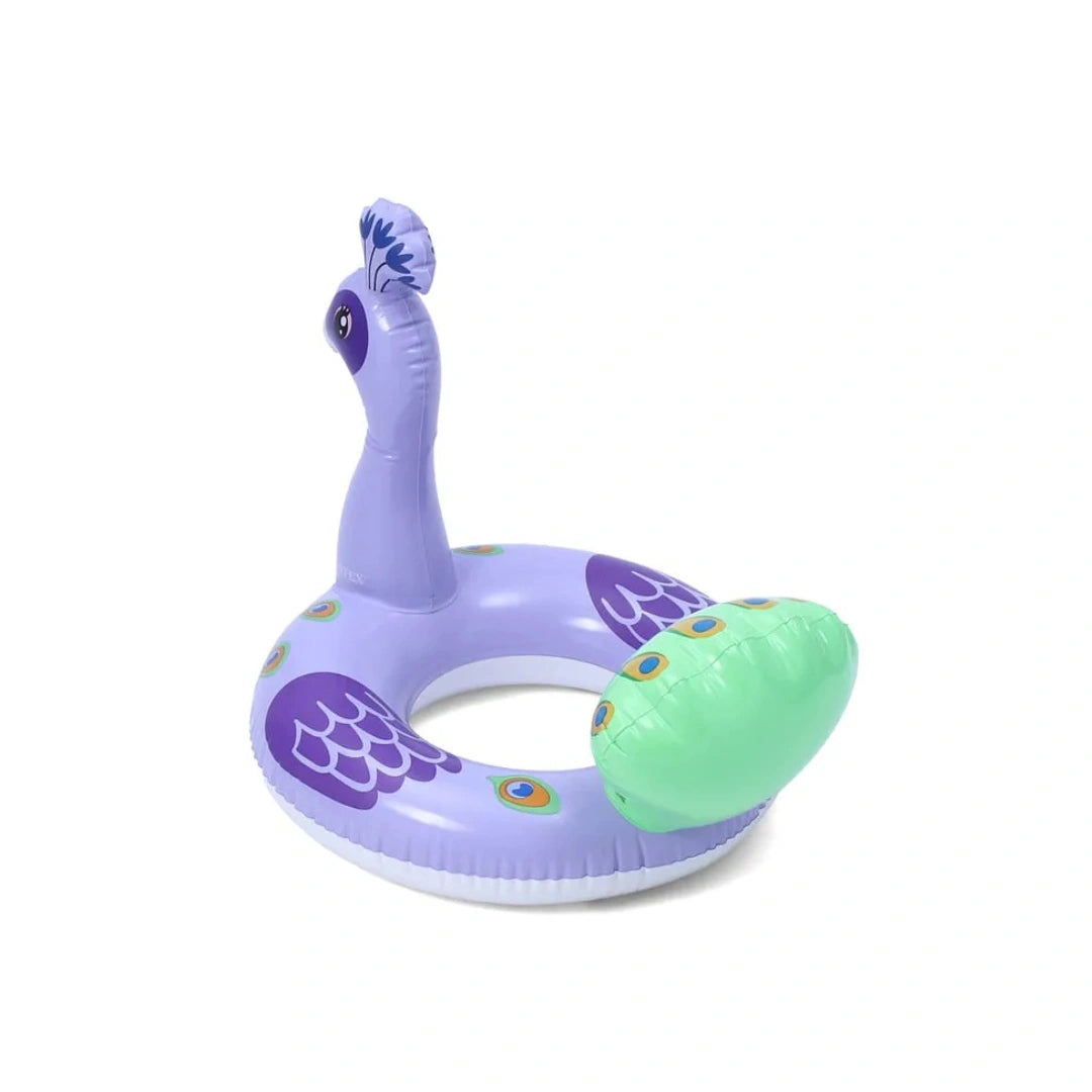 Intex Kids Floating Device with Peacock Design,Purple,Inflatable Swim Ring